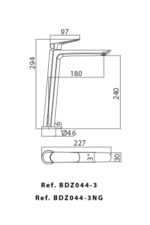 Monomando lavabo alto Bélgica - Imagen 4