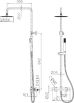 Conjunto ducha termostático Génova - Imagen 6
