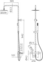 Conjunto ducha termostático Nápoles - Imagen 7