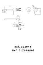 Monomando lavabo empotrado Bélgica - Imagen 3