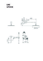 Conjunto de ducha empotrado monomando Line - Imagen 8