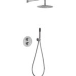 Conjunto de ducha empotrado termostático Moscú acero s.316