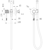Grifo empotrado de bidé Génova - Imagen 6