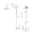 Conjunto de ducha termostático Kent - Imagen 5