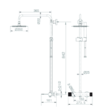 Conjunto de ducha monomando  Line - Imagen 7