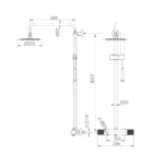 Conjunto de ducha termóstatico  Line - Imagen 7