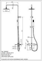 Conjunto ducha monomando Monza - Imagen 8