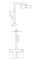 Conjunto de ducha monomando Moscú acero s.316 - Imagen 3