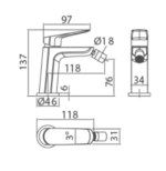 Monomando bidé Bélgica - Imagen 4