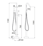 Grifo de bañera exenta Bélgica - Imagen 4