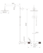Grifo de bañera termostático line - Imagen 4
