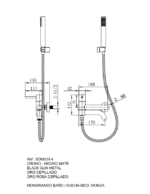 Monomando kit baño/ducha Monza - Imagen 8