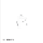 Monomando lavabo alto Bali - Imagen 2