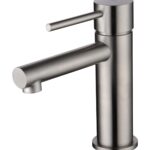 Monomando lavabo Moscú acero s.316