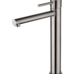 Monomando lavabo alto Moscú acero s.316