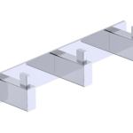 Percha Triple de baño Technic Medimex