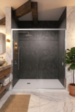 MAMPARA FRONTAL 1 FIJO + 1 CORREDERA PURE