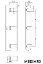 Percha Triple de baño Practic Medimex - Imagen 8