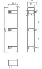 Percha Triple de baño Technic Medimex - Imagen 6