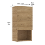 Columna de baño Mina – Estante + Puerta - Imagen 2