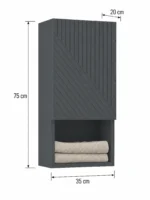 Columna de baño Laca2 – Estante + Puerta - Imagen 6