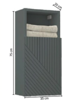 Columna de baño Laca2 – Estante + Puerta - Imagen 5