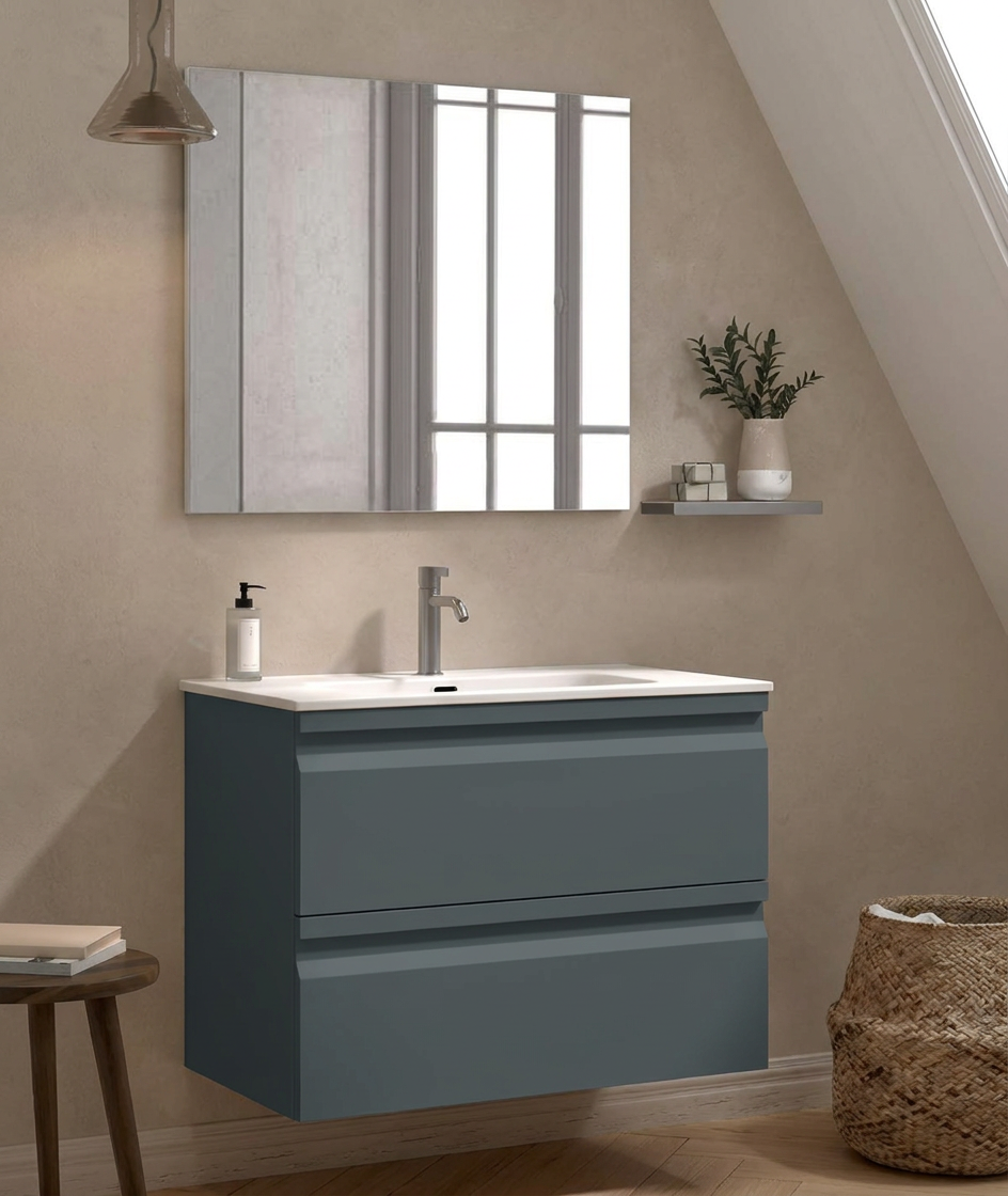 cumbre atracita PACK CUMBRE 3 EN 1: Mueble + Lavabo + Espejo en Oferta - Imagen 1