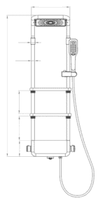 Columna de ducha con repisas ELBA - Imagen 8