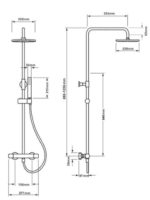 Columna de ducha termostática redonda ODER - Imagen 5