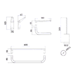 Conjunto de Accesorios de Baño Aura Medimex - Imagen 12