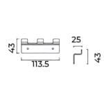 Percha Triple Serie Form Medimex - Imagen 9