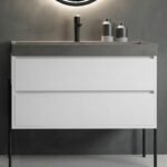 Mueble de baño modelo Vesubio 2 cajones 120cm con dos lavabos - Imagen 7