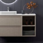 Mueble de baño modelo Nasu 2 cajones + hueco 120cm