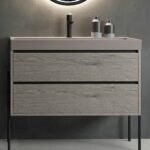 Mueble de baño modelo Vesubio 2 cajones 120cm con dos lavabos - Imagen 2