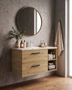 Mueble de baño modelo Teide 2 cajones + hueco - Imagen 6