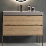 Mueble de baño modelo Vesubio 2 cajones 120cm con dos lavabos
