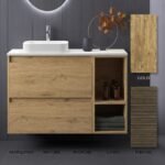 Mueble de baño modelo Nasu 2 cajones + hueco 120cm - Imagen 5