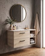 Mueble de baño modelo Teide 2 cajones + hueco - Imagen 10