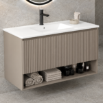 Mueble de baño modelo Modula/Inglet 1 cajón + hueco 120cm con dos lavabos