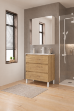Mueble de baño modelo Orosi 3 cajones con patas - Imagen 7